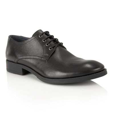 Black Leather 'Elm' mens lace up shoes